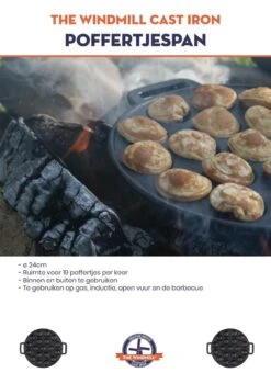 The Windmill Poffertjespan 30 Cm Gietijzer 2,3 Kg Zwart 14 The Windmill Poffertjespan 30 Cm Gietijzer 2,3 Kg Zwart -Eersteklas Kookgereiwinkel 847x1200 1
